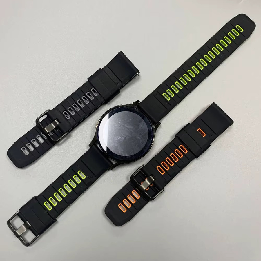Amazfit Uhrenarmband Silikon, 22 mm, Schwarz, Unisex - Bild 4