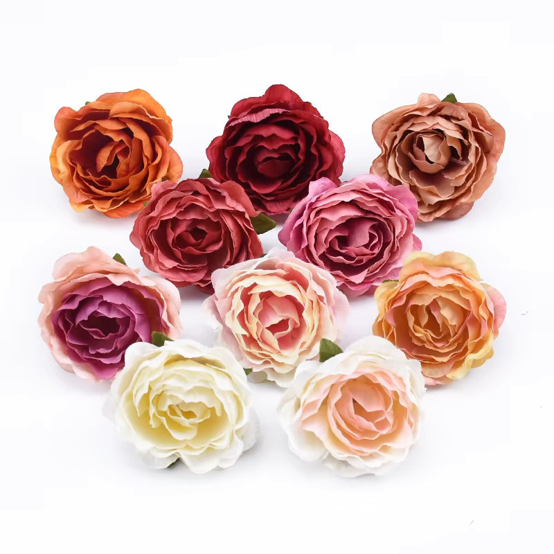 Künstliche Seidenrosen und Pfingstrosen in Multicolor für Hochzeiten, Garten und DIY-Dekorationen von smr - Bild 2