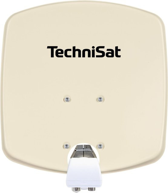 TechniSat DIGIDISH 33 Sat-Schüssel mit Twin-LNB und Wandhalterung in Beige - Bild 1