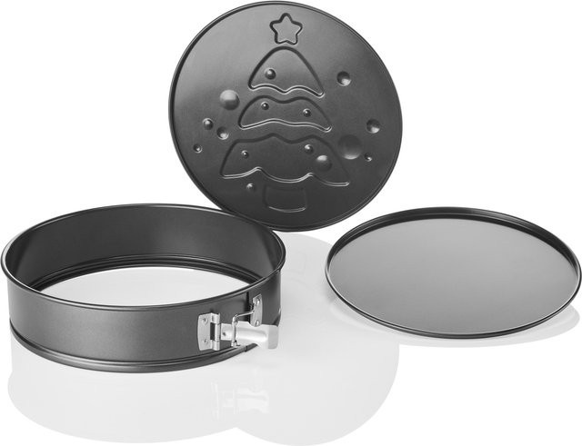 LIVARNO HOME Springform mit Wechselboden, rund, beschichtet, Schwarz, Durchmesser: 26,0 cm, Höhe: 6,8 cm - Bild 1