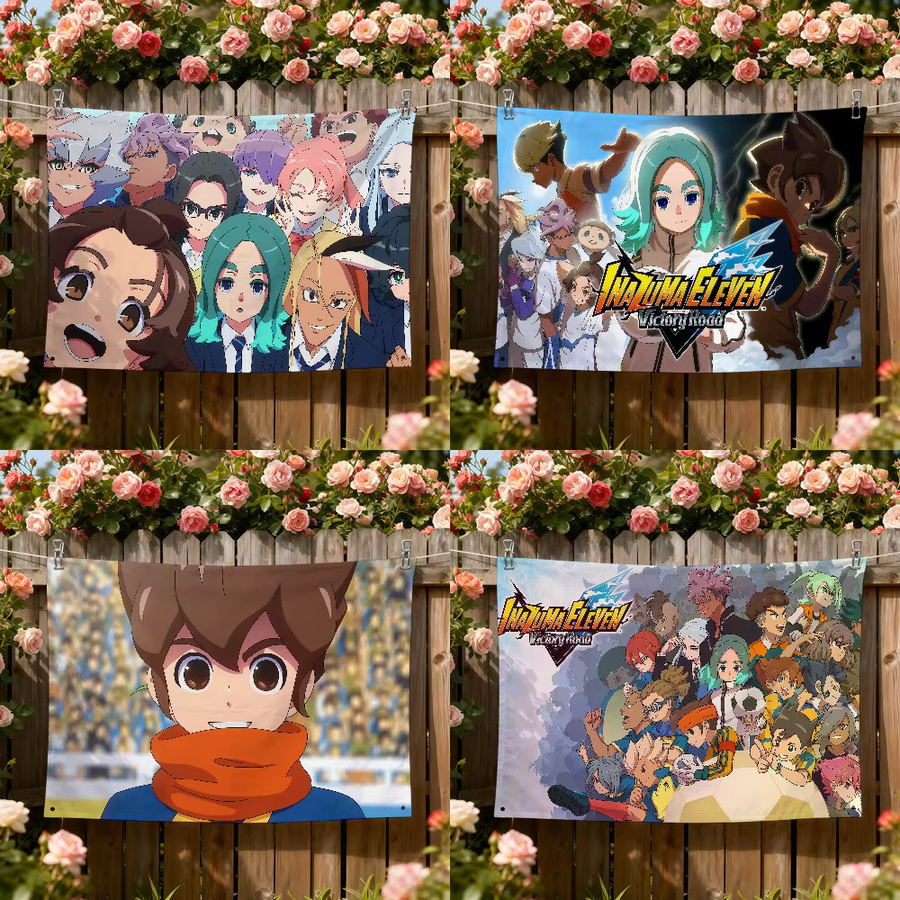 Eleven Road Inazuma Banner Flagge in Multicolour, klassisches Design für Innen und Außen, B/H: 60 x 40 cm - Bild 3