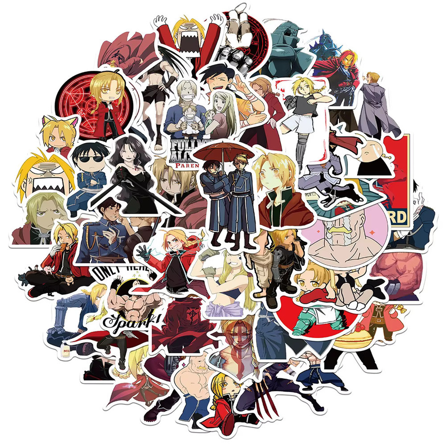 Bandai Fullmetal Alchemist Aufkleber, Nachfüllpack, Bunt / Mehrfarbig - Bild 2