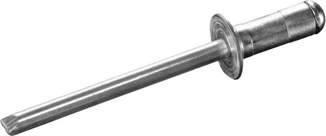 Goebel Mehrbereichsblindnieten Aluminium und Stahl in Silber, Senkkopf, Durchmesser: 4,0 mm, Länge: 12,0 mm - Bild 1