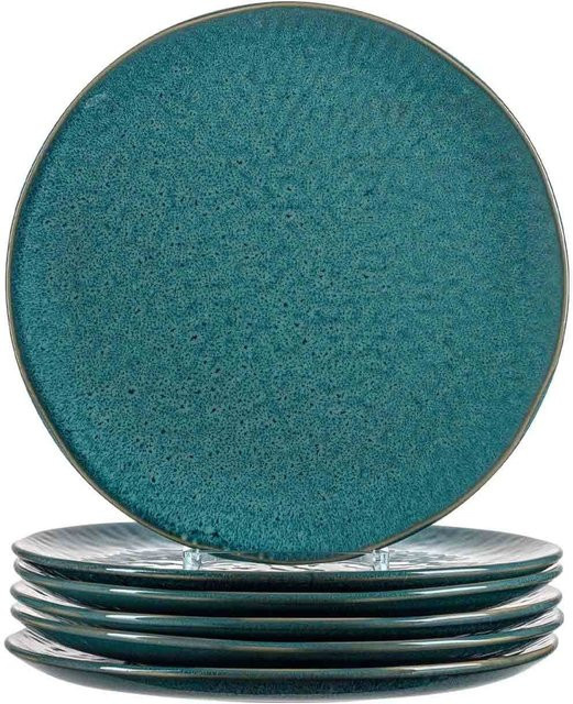 Leonardo Matera Speiseteller 6er Set Blau Keramik Durchmesser: 27 cm - Bild 1