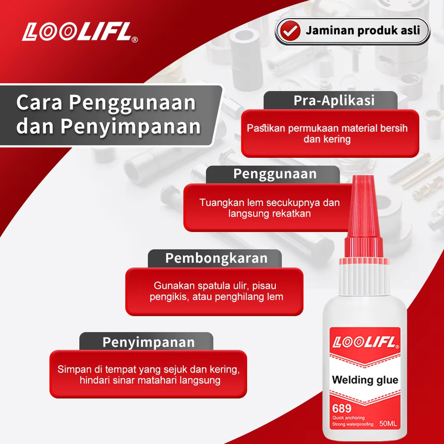LOOLIFL Universeller Superkleber Transparent 50g Hochfester Reparaturkleber - Bild 4