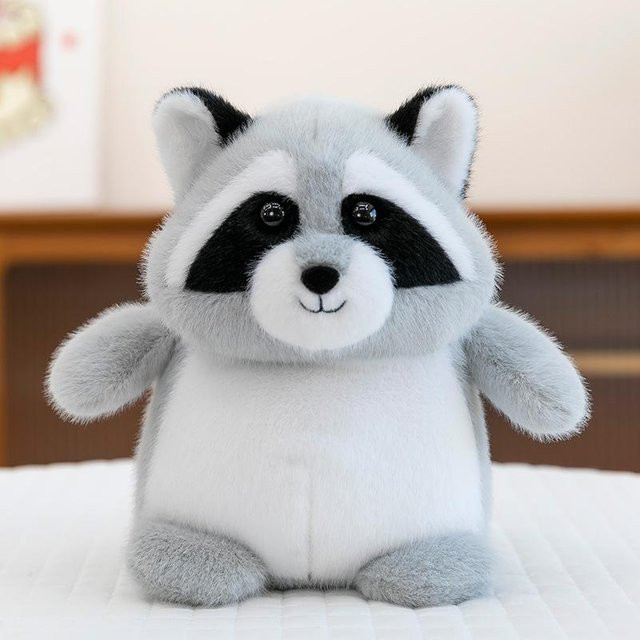 Panda, Löwe, Waschbär, Frosch, Plüschtier, 23cm - Bild 1