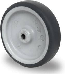 CASCOO Rad Serie P2V2 mit Gleitlager aus Edelstahl in Grau, Durchmesser: 160 mm - Bild 1