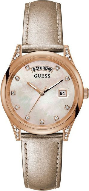 Guess Aura Armbanduhr, Quarz, Edelstahl, Roségold, 36 mm, Damen - Bild 1