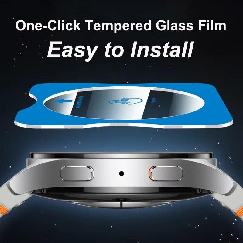 Samsung Displayschutzfolie Glas, Samsung Galaxy Watch 7 40 44 mm, 7 Ultra 47 mm - Bild 4