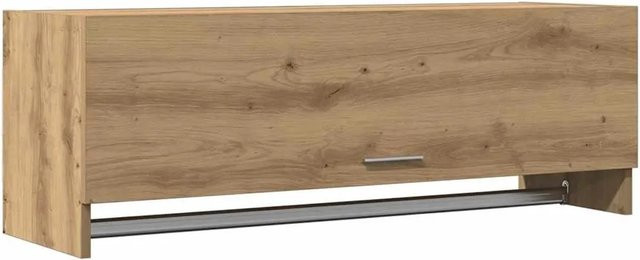 vidaXL Kleiderschrank Artisan-Eiche in Braun aus Holzwerkstoff und Metall, B/T/H: 100 x 32,5 x 35 cm - Bild 1