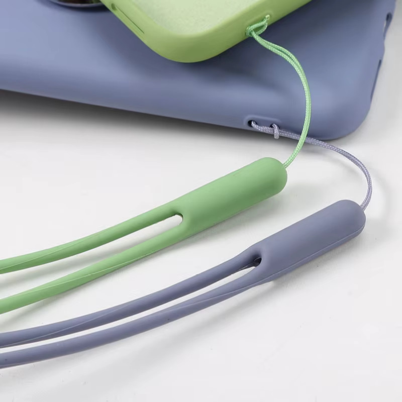 5 oder 10 Stück Silikon Handy Lanyard Halter als Handgelenkband für dein Smartphone, Schlüsselbund oder ID-Abzeichen in Pink und Multicolour - Bild 3