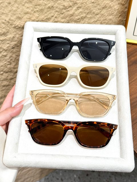 CAIPAI Sonnenbrillen-Set, Cat-Eye, Vollrand, Kunststoff, Mehrfarbig - Bild 1