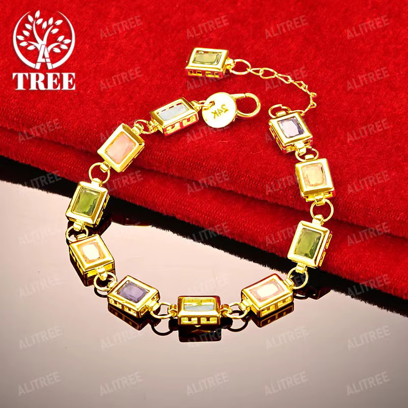 ALITREE Armband 750 Gelbgold, Zirkonia, Damen - Bild 2