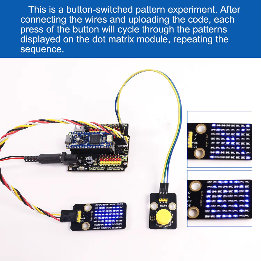 Keyestudio Nano Shield I2C-Erweiterungsboard kompatibel mit Arduino Nano R4 Entwicklungsboard - Bild 4
