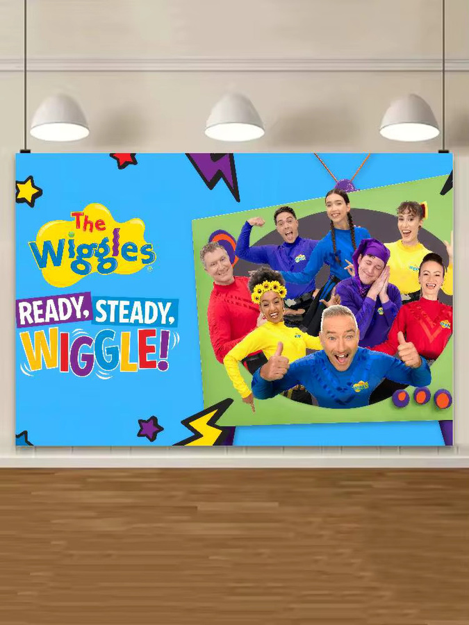 Mesuca The Wiggles Geburtstagsparty-Banner, bunter Fotografie-Hintergrund für Kinder, B/H: 120 x 70 cm - Bild 2