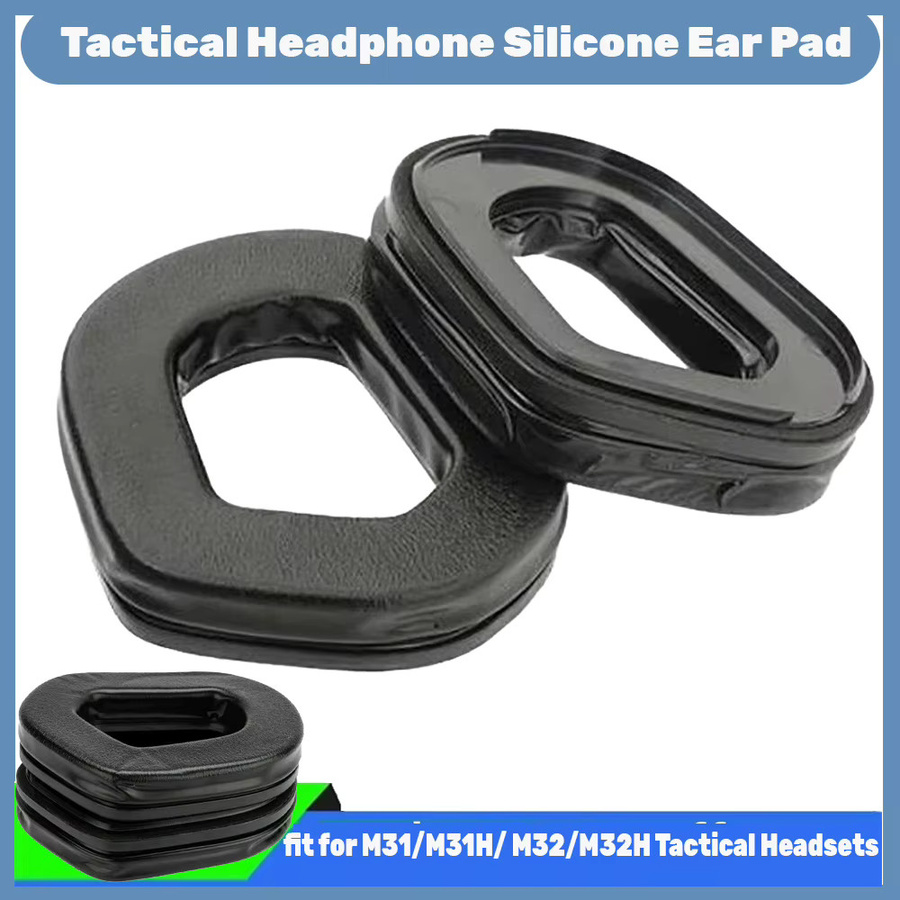EARMOR S03 Taktische Silikon-Ohrpolster in Schwarz für Headsets der M31, M32, M31H und M32H Serie - Bild 2