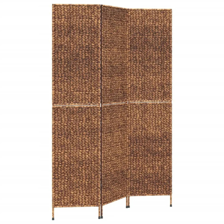 vidaXL Paravent aus Wasserhyazinthe in Braun im Landhaus-Stil, 3-teilig, B: 122 cm, H: 180 cm - Bild 2