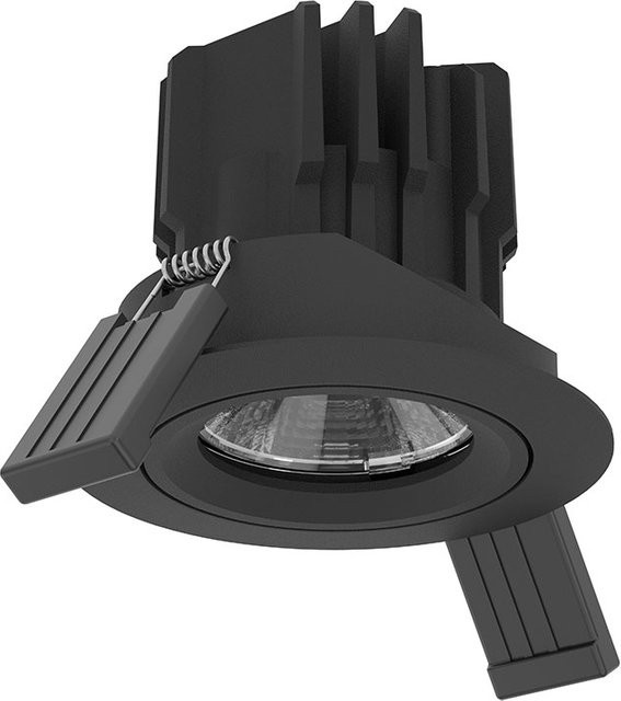 LUX-IT Solo 2 LED-Deckeneinbaustrahler in Schwarz mit 13 Watt High Power und dim2warm Technologie (1800K - 3000K) - Bild 1