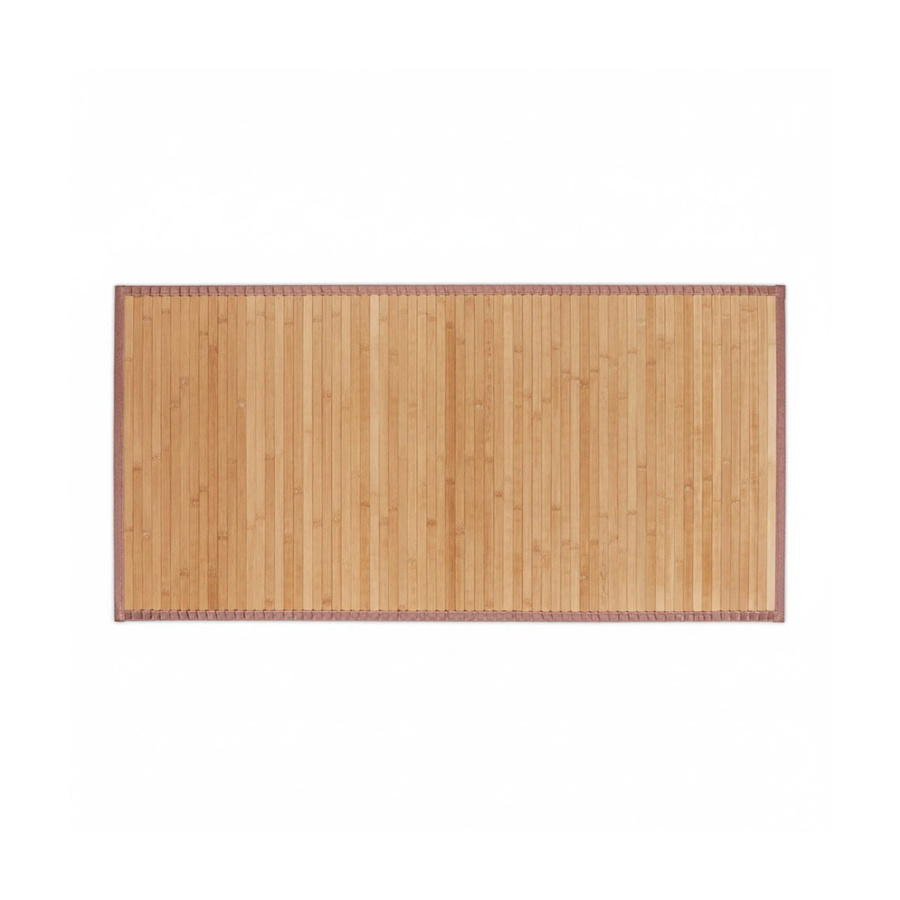 Relaxdays Bambusmatte in Braun aus Bambus und Polyester, rutschhemmend, Breite: 61 cm, Länge: 122 cm - Bild 2