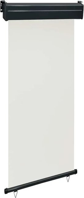 Furnicato Balkon-Seitenmarkise aus Polyester in Creme, B/H: 105 x 250 cm - Bild 1