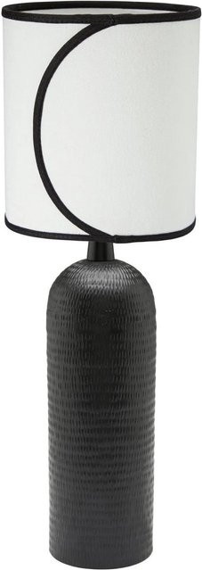 PR Home Riley Tischleuchte aus Metall in Schwarz und Cremeweiß mit E27 Fassung, Höhe: 45,0 cm, Breite: 20,0 cm, Tiefe: 40,0 cm - Bild 1