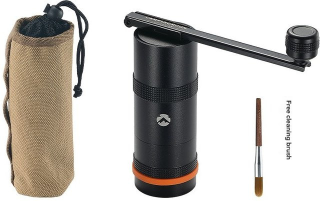 CAMPINGMOON CC-152-BK Kaffeemühle aus Edelstahl mit Schleifkern für Outdoor und Camping in Schwarz und Silber - Bild 1