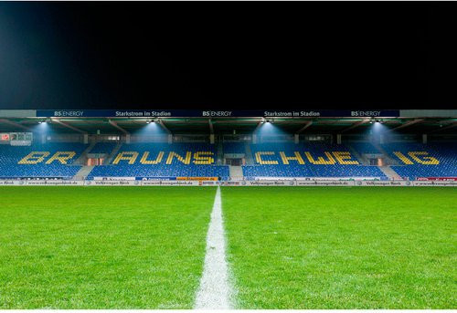 K&L Wall Art XXL Vliestapete Eintracht Braunschweig, mehrfarbig, matt, B: 384 cm, H: 260 cm - Bild 1