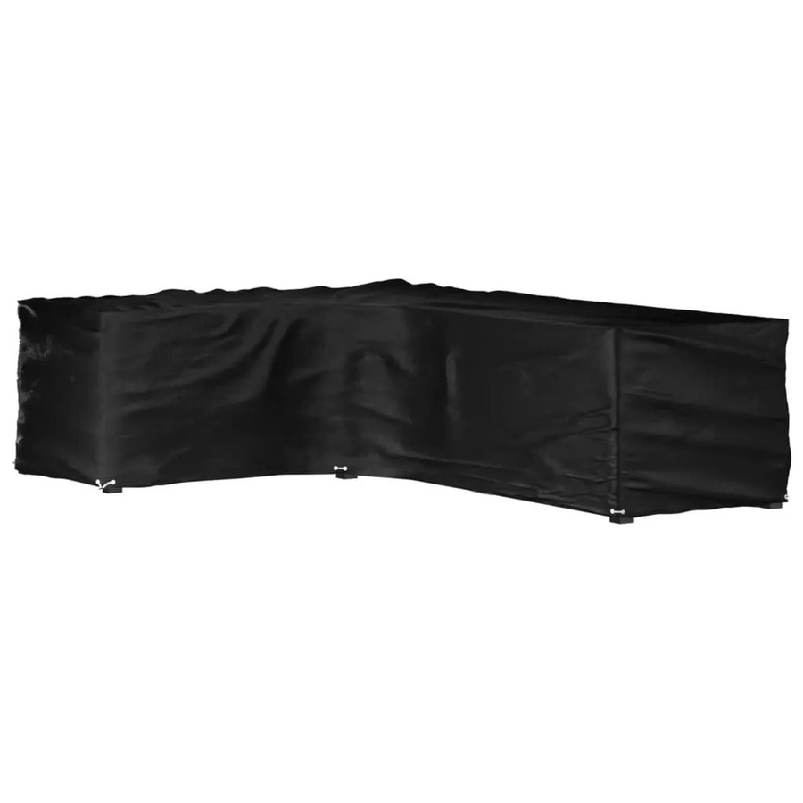 vidaXL Gartenmöbel-Abdeckung in L-Form mit 16 Ösen, H x B x T: 80 x 260 x 210 cm - Bild 2