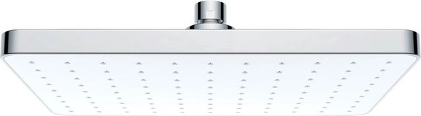 Wenko Regenduschkopf Automatic Cleaning in Chrom, quadratisch, Durchmesser: 17 cm