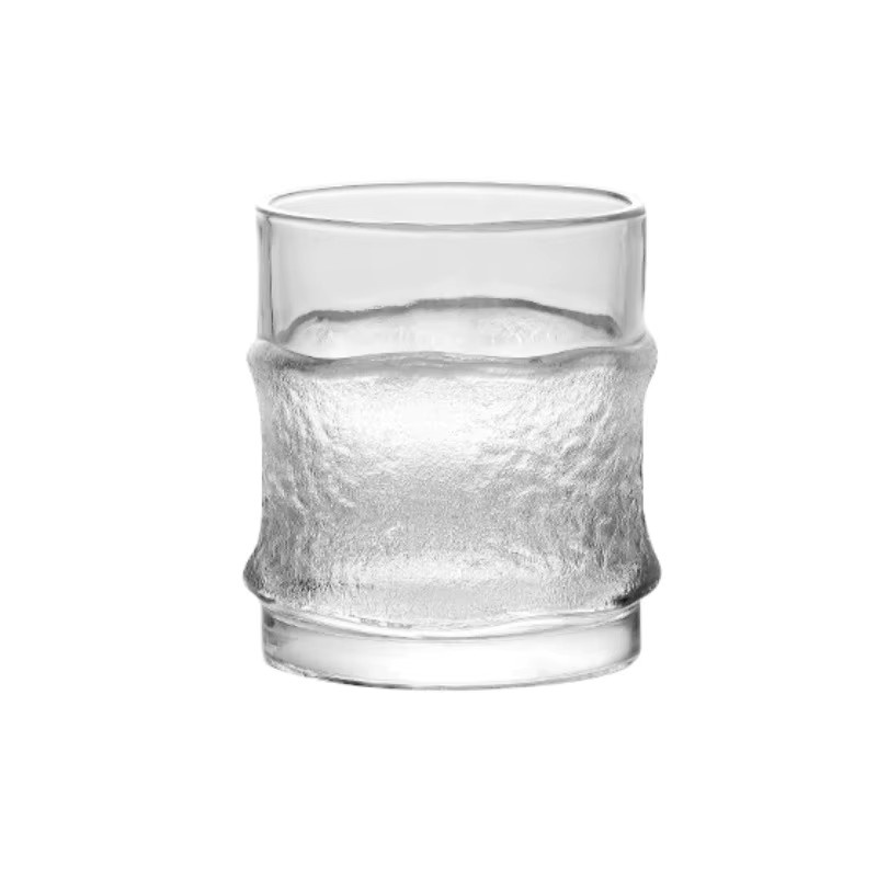 Hochwertiges japanisches Wasserglas aus Glas, transparent, für Kaltgetränke, Kaffee oder Whisky - Bild 4