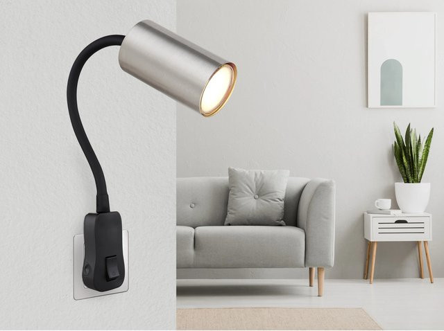 Globo Wandlampe Robby 1-flammig Schwarz mit GU10 Fassung - Bild 1