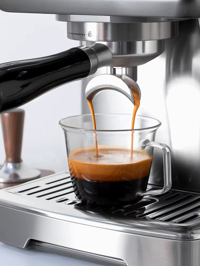 HiBREW H10 Espressomaschine in Silber mit Milchaufschäumer und Temperaturkontrolle aus Edelstahl - Bild 5