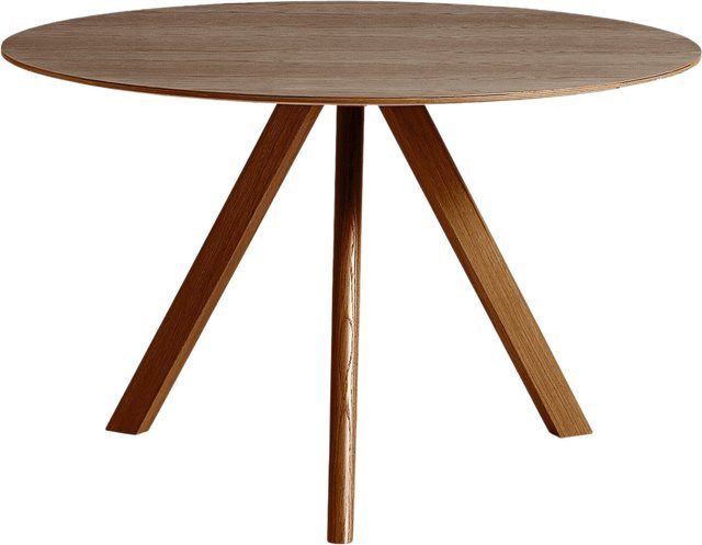 HAY Copenhague Cph20 Esstisch aus Schichtholz in Braun, rund und skandinavisch im Design - Bild 1
