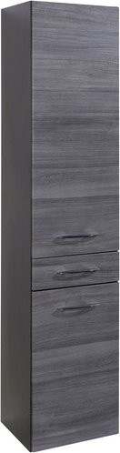 HELD MÖBEL Seitenschrank Florida in Grau mit Soft-Close-Türen und Regalböden, B/H/T: 40 x 180 x 35 cm - Bild 1