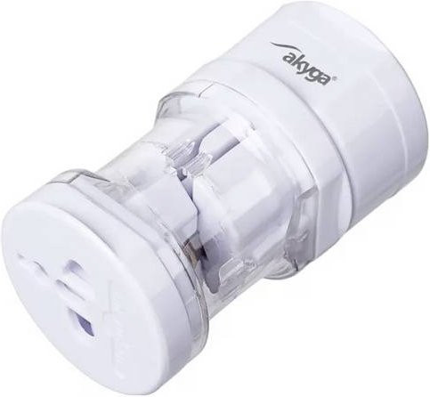 Akyga Reiseadapter AK-AD-61 in Weiß - Bild 1
