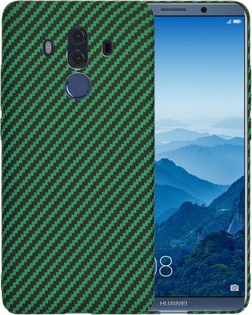 Techsuit Carbonite FiberShell Schutzhülle für dein Huawei Mate 10 Pro in Grün - Bild 1