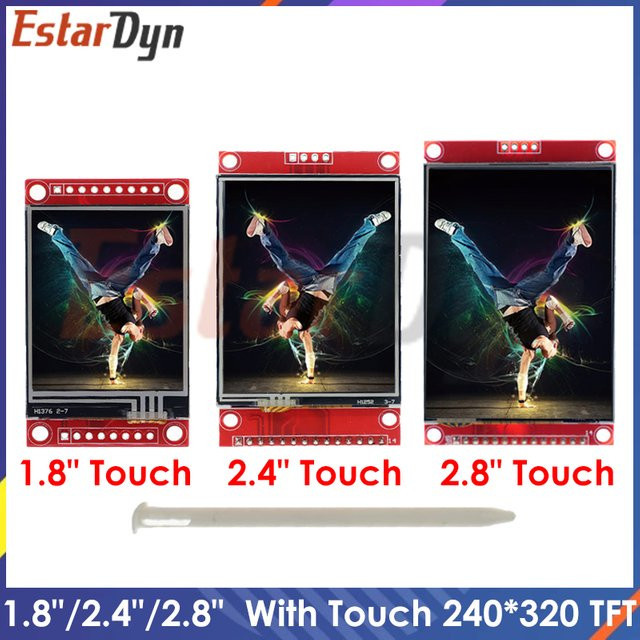 Estardyn Smart Display Screen mit Touch-Display und Drive IC ILI9341 oder ST7789 für 1,8 Zoll, 2,4 Zoll oder 2,8 Zoll TFT - Bild 1