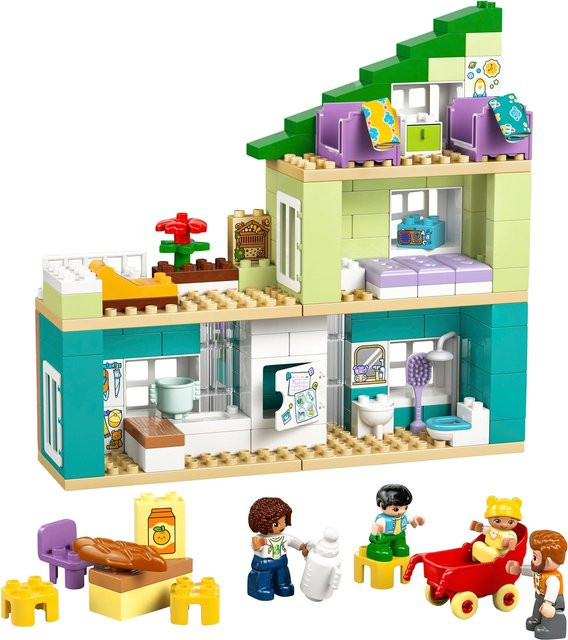 Lego Duplo Modernes Familienhaus mit Figuren 3-in-1-Set ab 2 Jahren - Bild 3