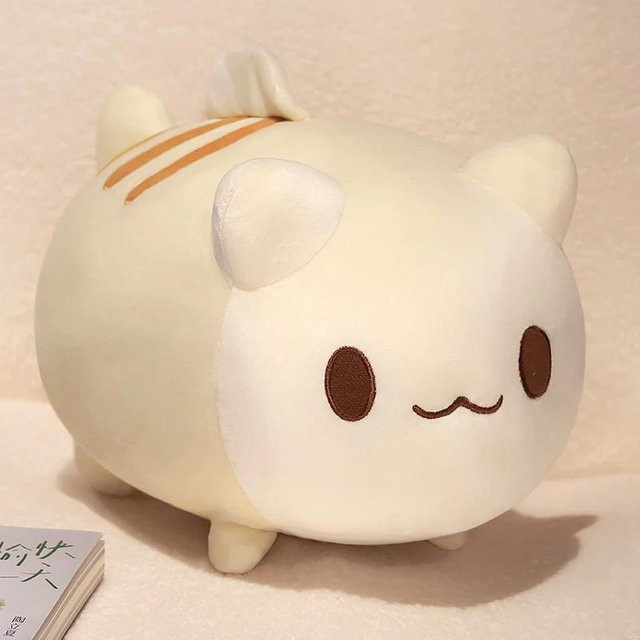 Yiran Health & Beauty Cartoon-Katze mit Fischschwanz, Plüschtier, 30cm - Bild 1