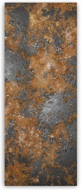 Walllux Duschrückwand Industrial Rust in Steinoptik aus Alu-Verbund, Farbe: Braun, B/H: 100 x 255 cm, Stärke: 3 mm - Bild 1