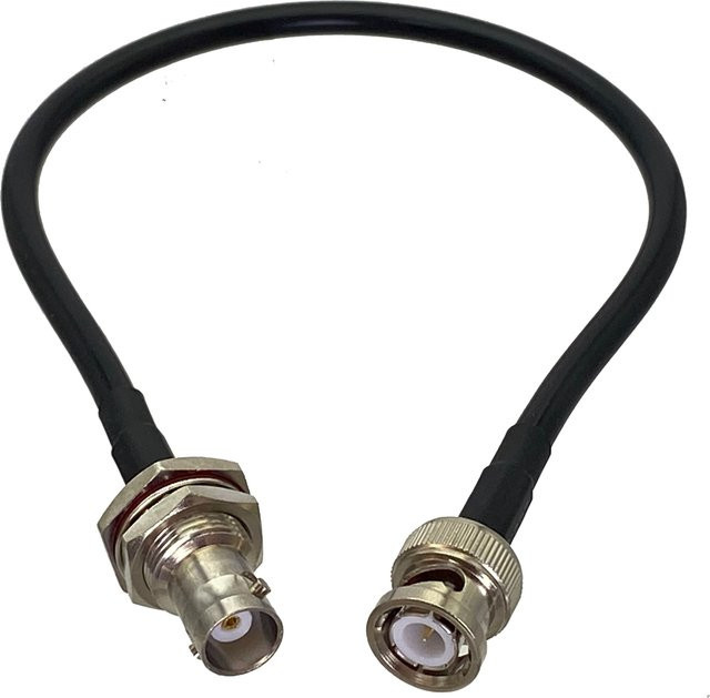 RG58 BNC-Stecker auf BNC-Buchse HF-Koaxial-Pigtail-Überbrückungskabel - Bild 1