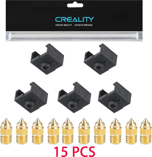 Creality Ersatzteil-Set für Ender 3 V2 Neo, CR-6 SE und CR10 Smart mit 5 Silikonsocken und 10 Düsen - Bild 1