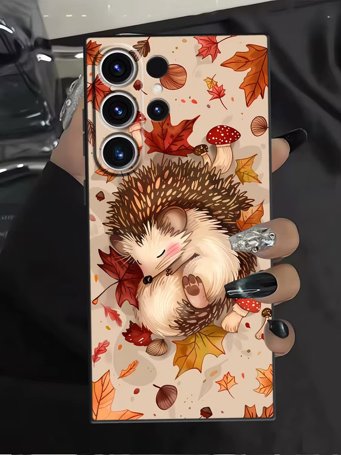 Niedliche Handyhülle mit Igel-Design für Samsung Galaxy S24 S25 S26 S23 Ultra S20 S21 FE S10 S9 Note 20 10 9 8 in Multicolour - Bild 4