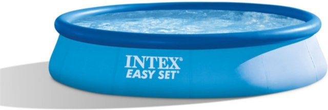 Intex Swimming Pool Set Easy II in Blau mit Kartuschenfilteranlage, Durchmesser: 396 cm, Höhe: 84 cm - Bild 1