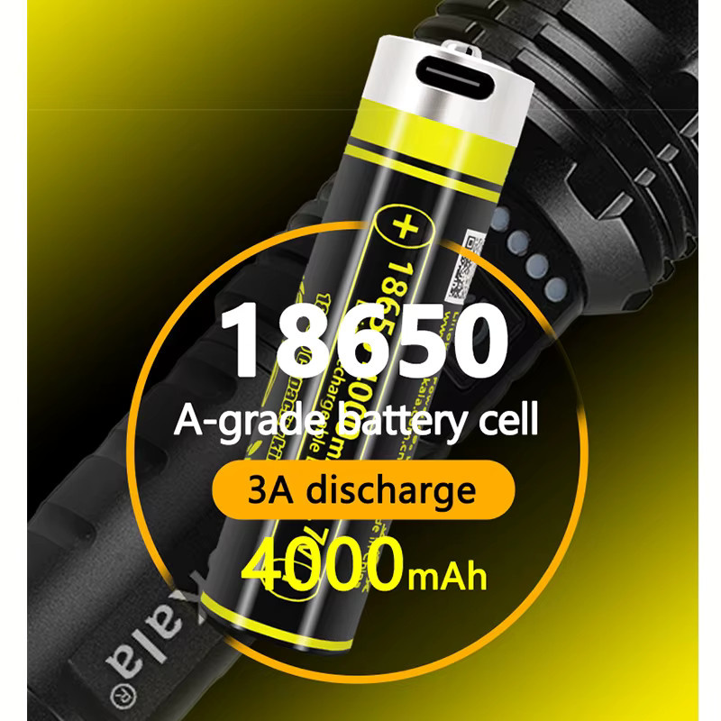 LiitoKala KING4000 wiederaufladbare 18650 Lithium-USB-Batterie mit Typ-C-Anschluss, 4000 mAh, 3,7 V - Bild 2