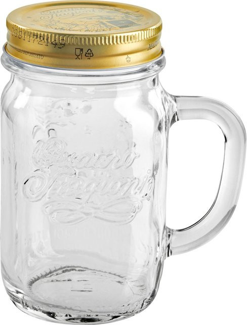 Bormioli Rocco Quattro Stagioni Henkelglas Tumbler, transparent, 12er Pack, 480 ml, Durchmesser: 6,6 cm, Höhe: 13,6 cm - Bild 1