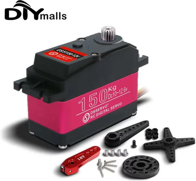 wishiot DS51150 Servo, digitales Servo, wasserdicht, Metall, 1/5 Maßstab - Bild 1