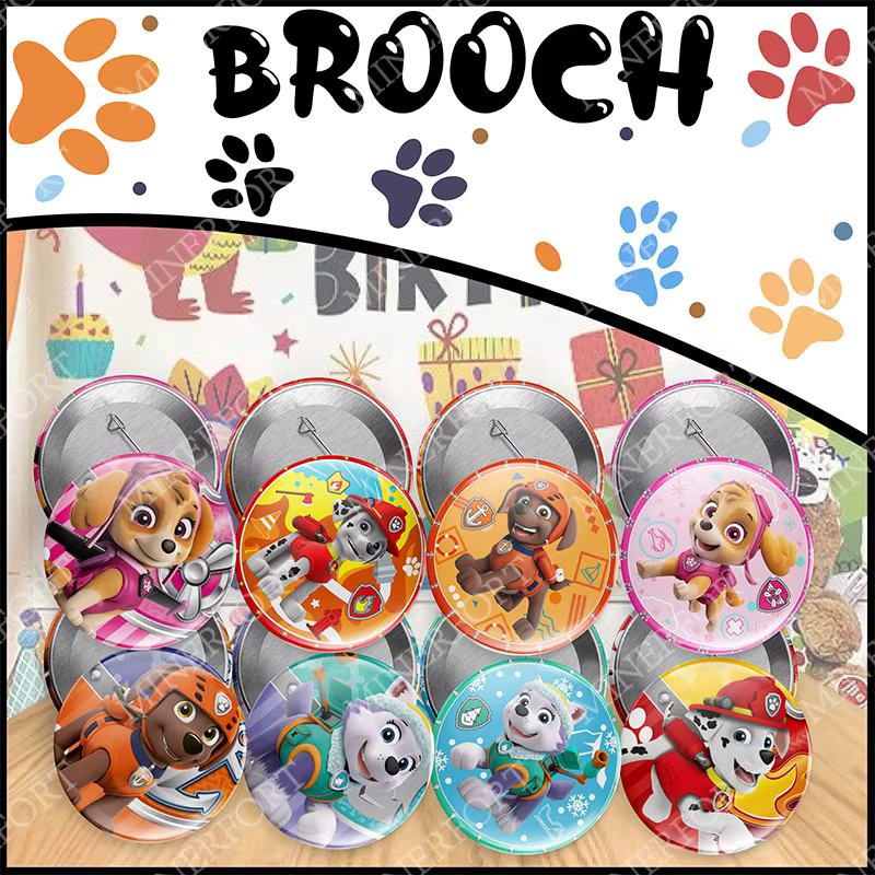 Paw Patrol Brosche, Kinder, rund - Bild 4