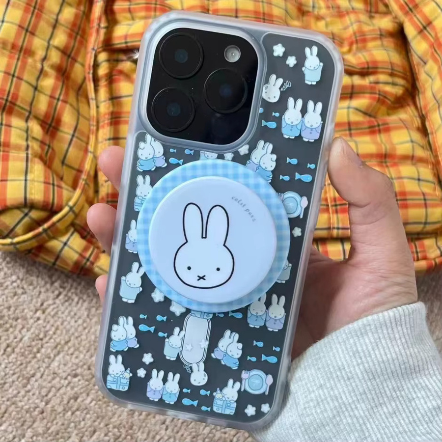 Miffy Cartoon Fisch MagSafe Wireless Ladehülle für Apple iPhone 17 Pro Max, 16, 15, 14, 13 in Matt - Bild 3