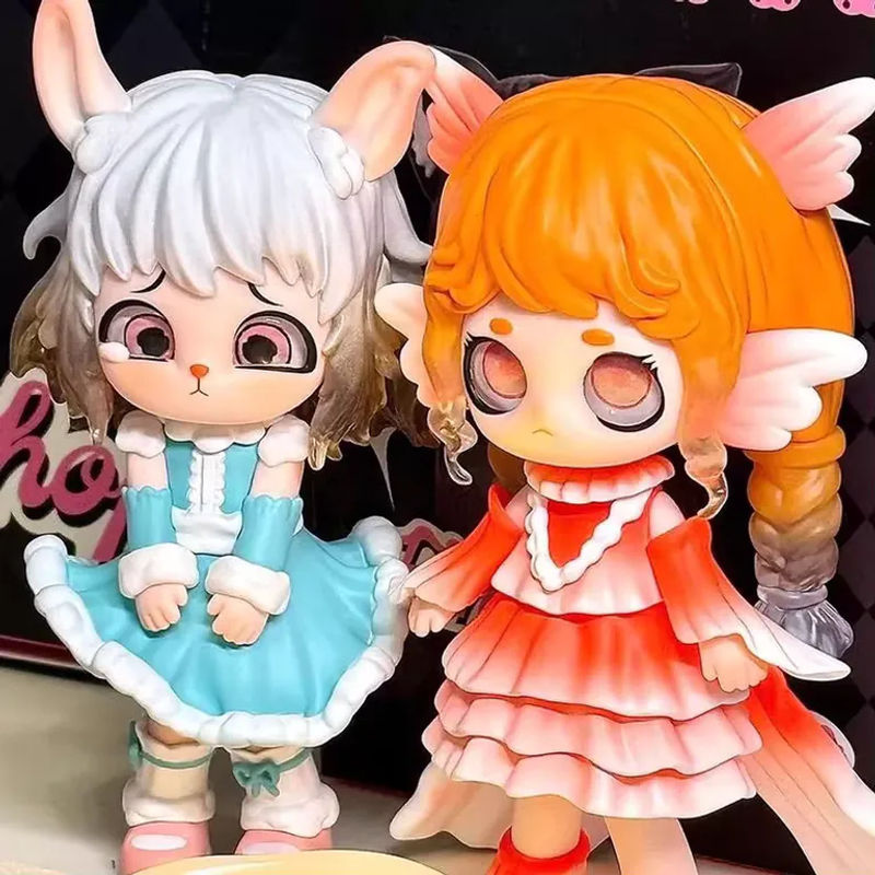 Kiki Fantasy Pet Shop Serie Blind Box Gotische Statue Kawaii Mädchen Figur in Schwarz als Desktop-Ornament aus Kunststoff - Bild 3